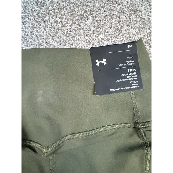 NWT Under Armour UA Meridian Leggings Women 1382522 Green High Rise Size S - Picture 9 of 9